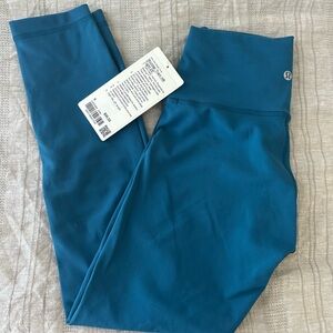 Wunder Train Lululemon Blue High-Waisted Leggings